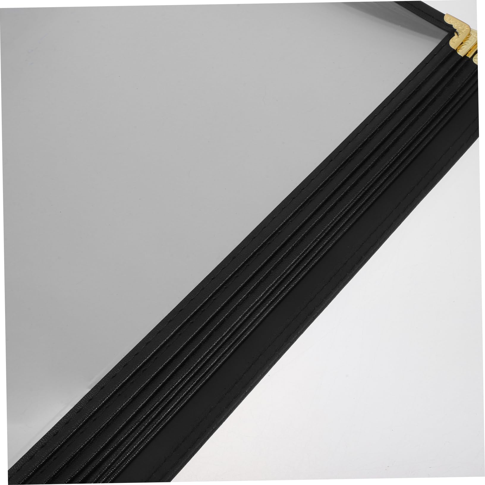 PRETYZOOM Portamenú de Pvc Transparente Aglutinante Metálico, Resistente al Desgaste y Fácil de Limpiar, para Restaurantes y Cafeterías