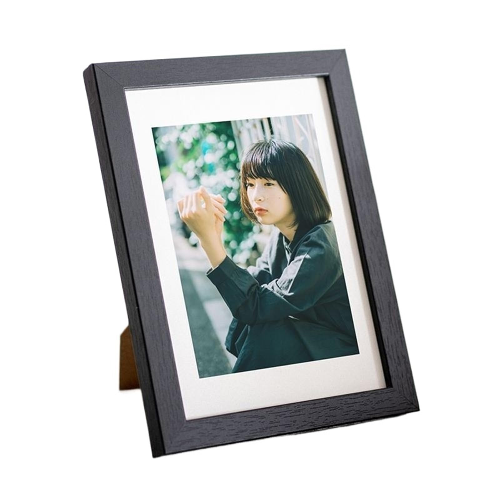 DAJGRHE Photo Frame Wooden Picture Frame For Walls 10X15 15X20 20X25 A4 Vintage Photo Stand For Pictures Decor(Black Frame,20X25cm 10inch)