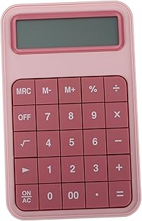 VILLCASE 1 Peça Calculadora De 12 Calculadoras Para Crianças Calculadoras Eletrônicas De Mesa Auxiliares De Cálculo Simples Calculadora De Botão Grande Calculadora Portátil Acrílico Bonito