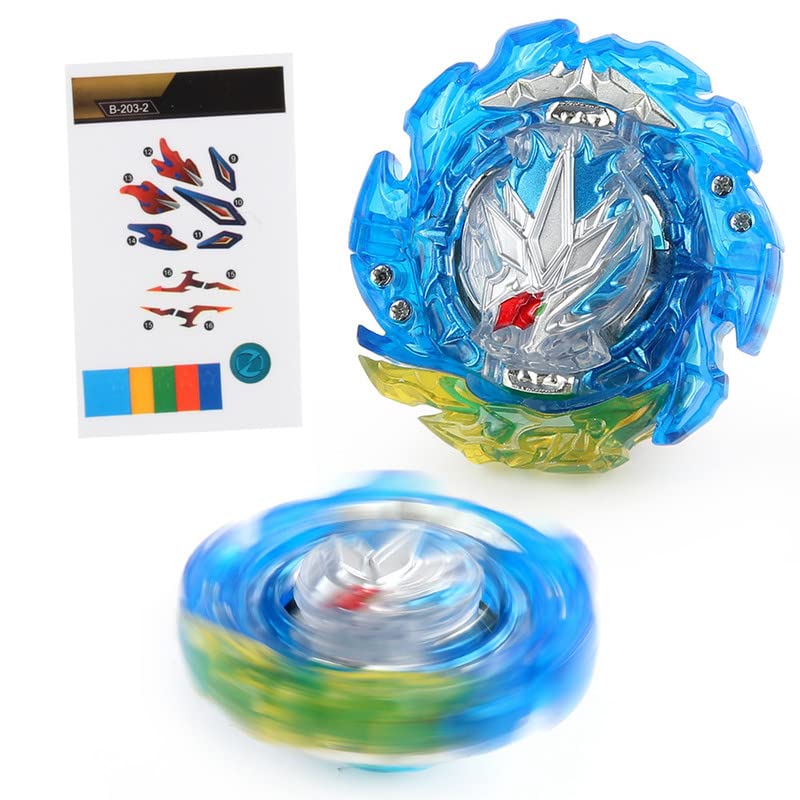 Miniatura 6 de Juego de lanzador de chispas para 8-12 cuchillas de juego para niños, juguete Bey Burst Bayblayed King Helios Battling Tops LR Launcher Bey Battle