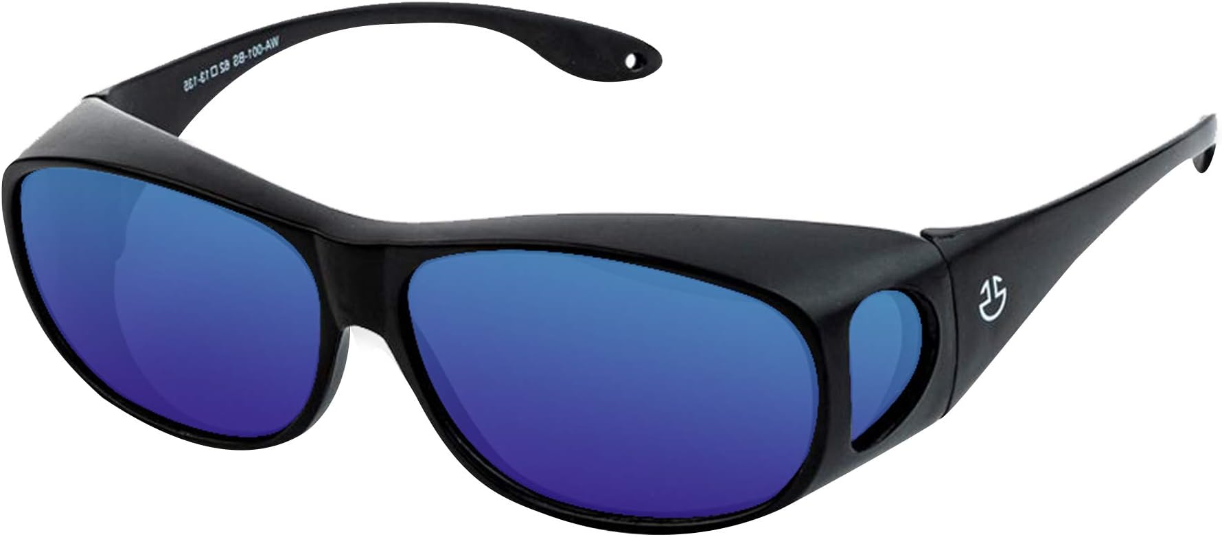 Optix 55 Fit Over HD Day/Night Driving Glasses Wraparound Sunglasses for Men, Women - Anti Glare Polarized Wraparounds, Sunglasses Blue, One size