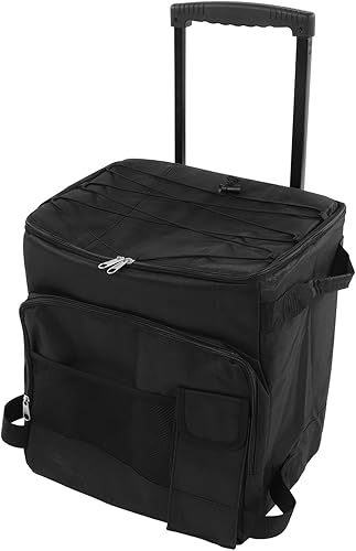 Marhynchus 43L Wheeled Cooler Rolling Cooler Portable Cooling Bag with Handle for Camping Picnic Beach Travel