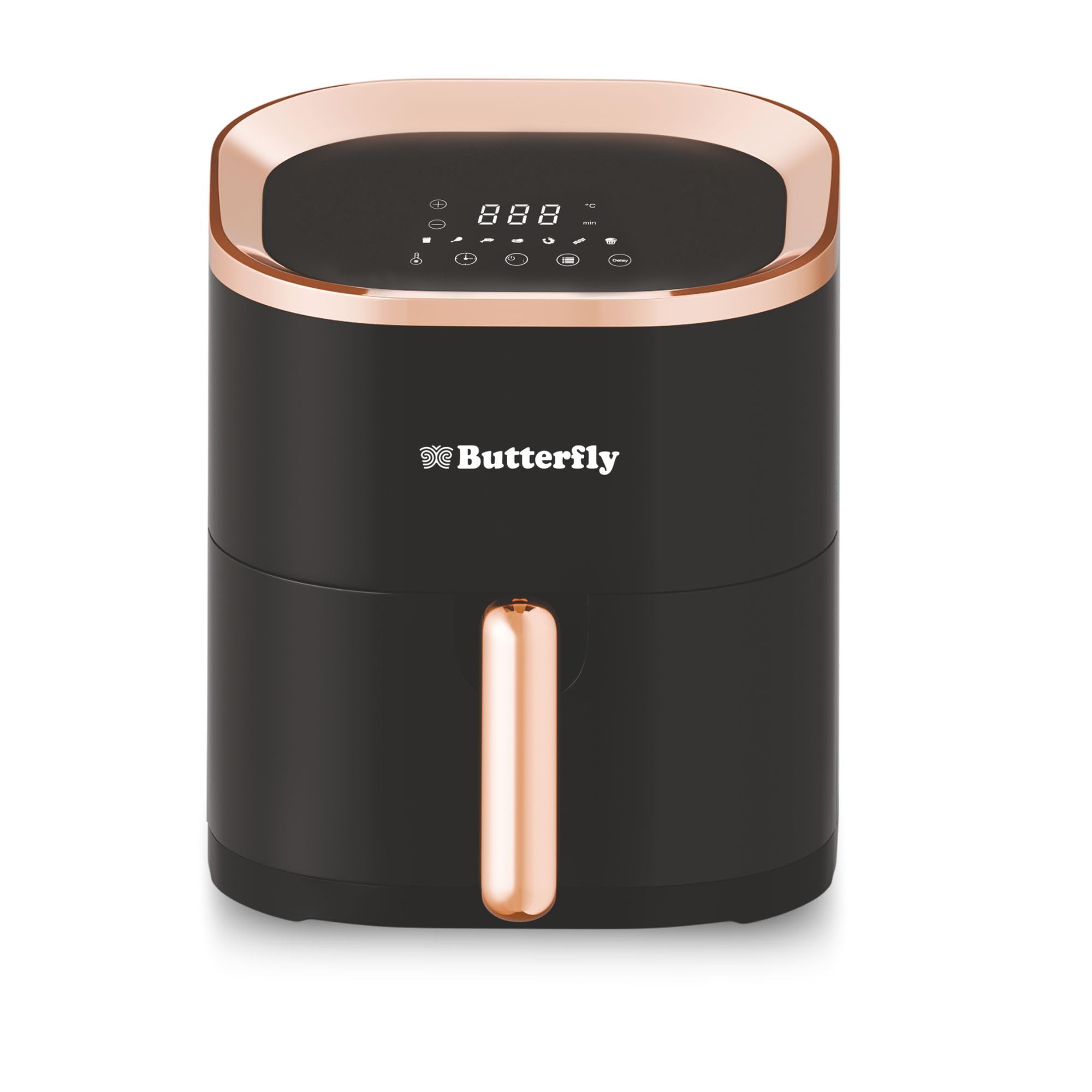 Butterfly Magnum Digital Air Fryer 4.5L, 1200W | 360° High Speed Air Circulation Technology | Low Fat Cooking | 7 Preset Menu, Removable Non Stick Coating Basket | Digital Touch Display Panel | Black-image-42