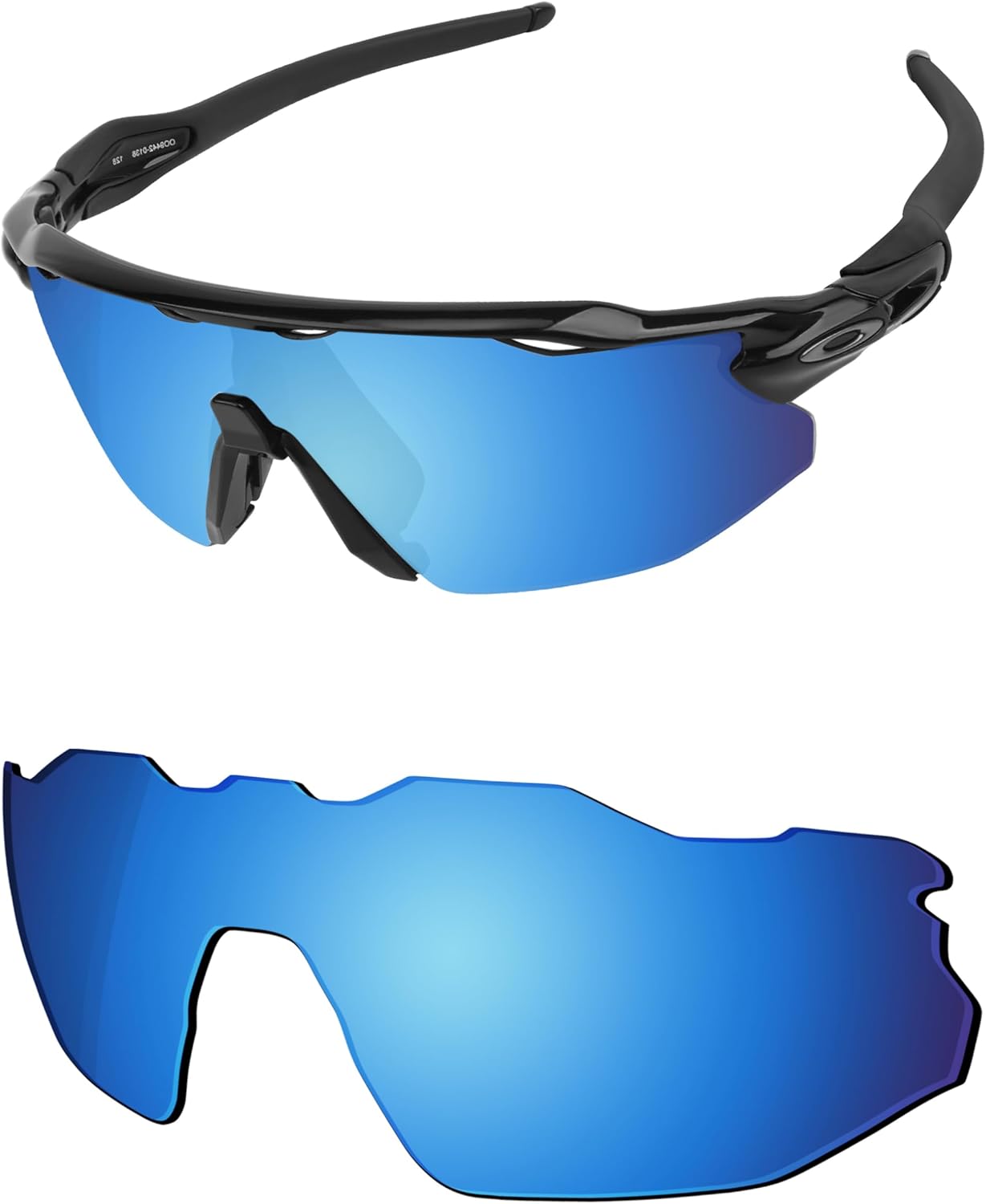 OSharp Replacement Lenses for Oakley Radar EV Advancer OO9442 Sunglasses - HD Polarized, Mirrored, UV Protection