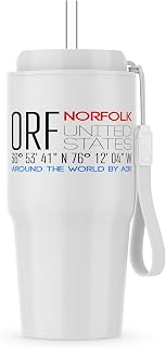 3dRose, International airport code ORF, Norfolk, Virginia, United States, 20oz Tumbler