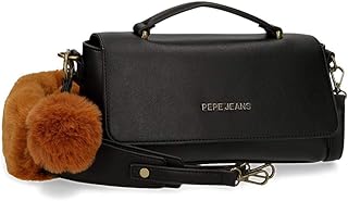 Annie Tracolla con Patta Nero 27x14x8 cms finta pelle