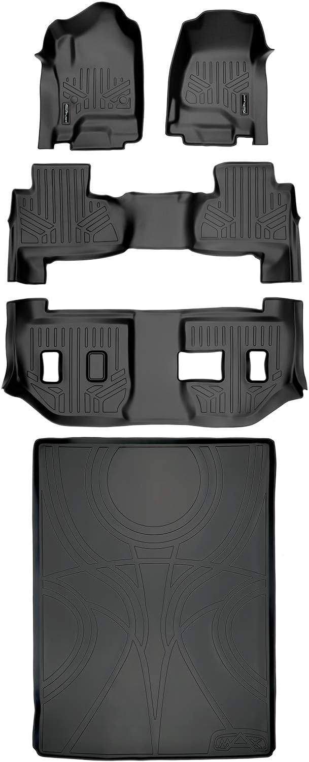 MAXLINER Floor Mats 3 Rows and Cargo Liner Behind 2nd Row