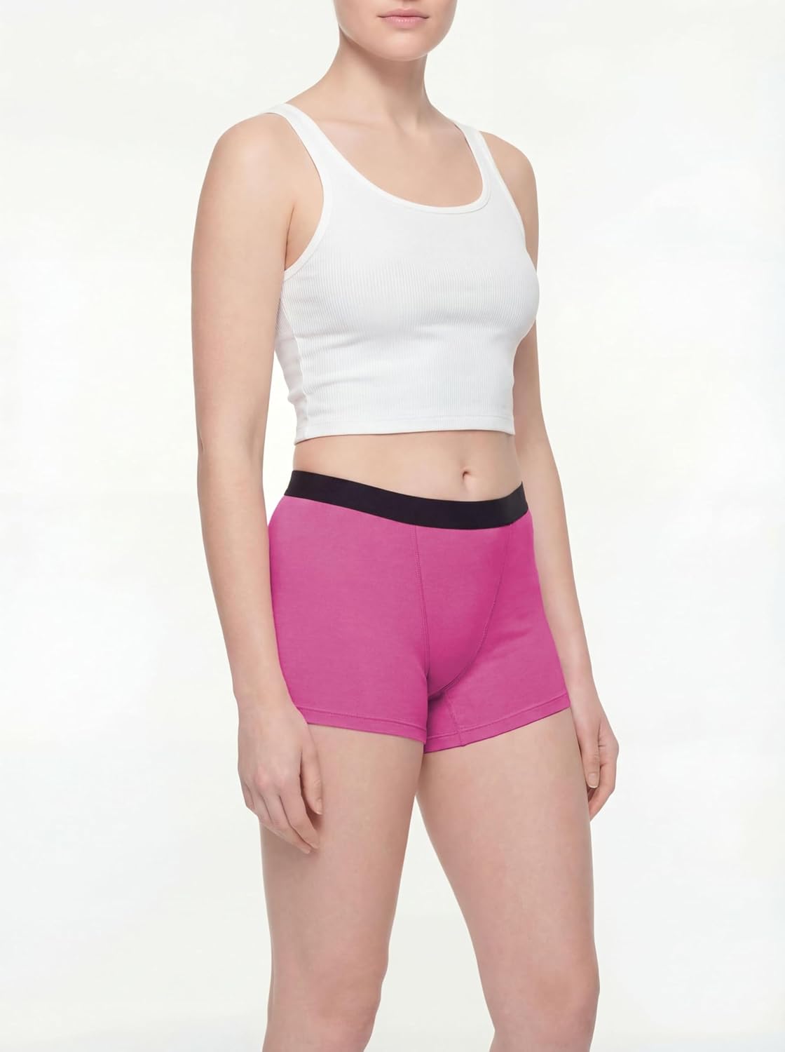 Sexy Basics Women's 6 Pack & 12 Pack Active Boy Short - Boxer Brief Cotton-Stretch Panties - Image 3