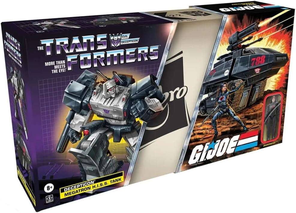 Hasbro Transformers x G.I. Joe Collaborative Mash-Up Megatron H.I.S.S. Tank & Baroness Action Figure 2 Pack