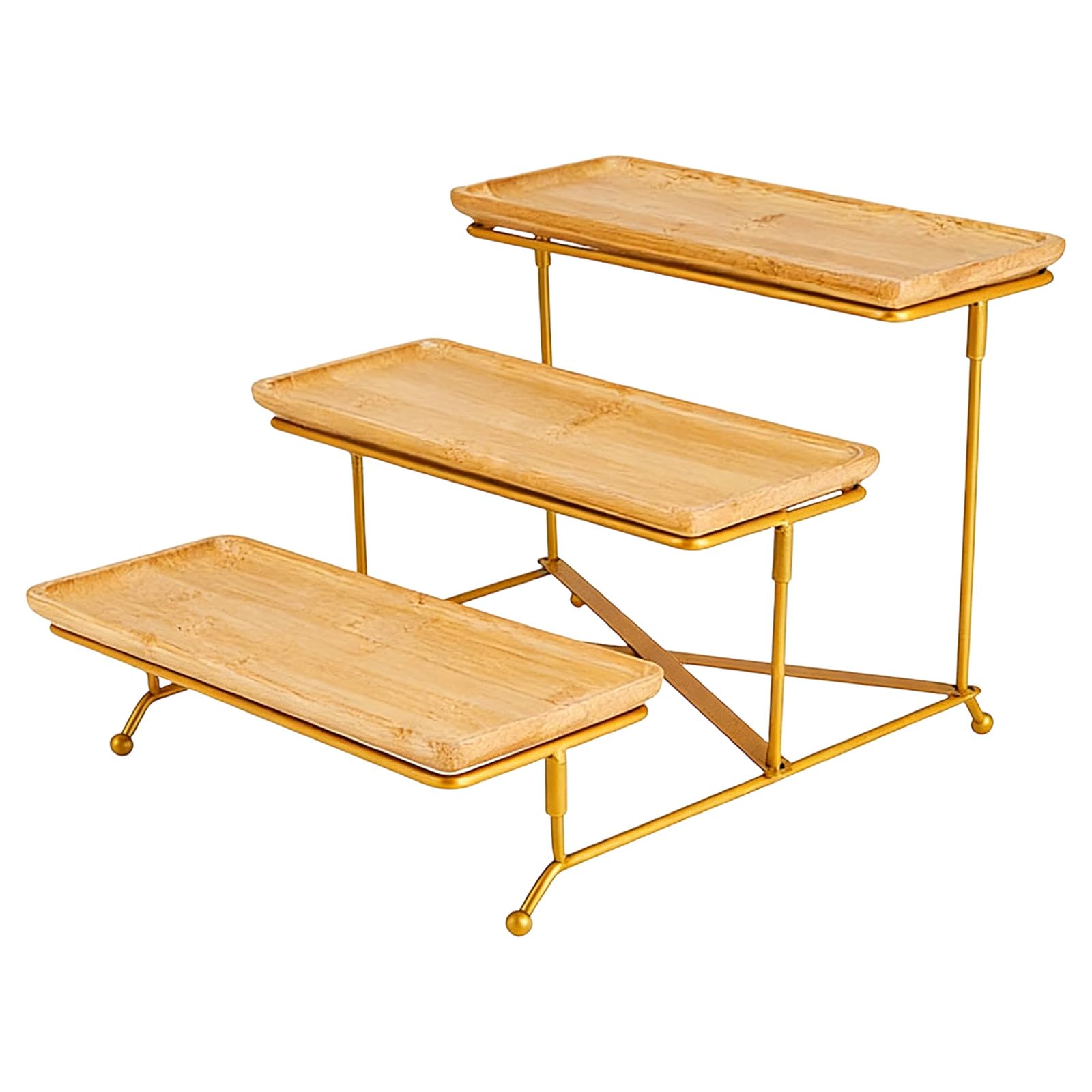 3 Tiers Ceramic Dessert Stand for Parties Buffets and Family Gatherings Sturdy and Elegant Kitchen Storage Tray