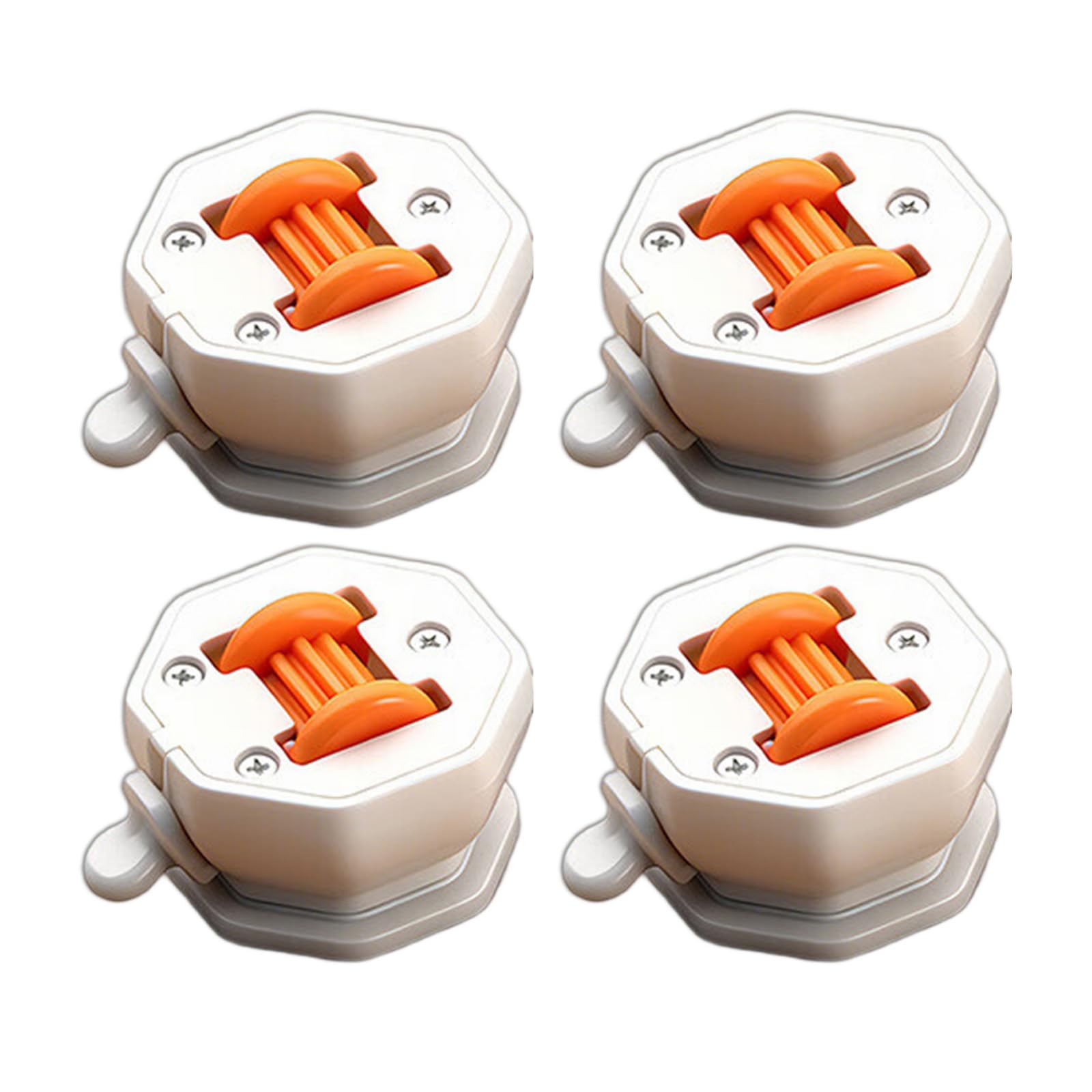 4Pcs Casters Wheel with Brake 360 Degree Rotation Sticky Pulley Sliders Appliance Rollers for Kitchen Appliances Adhesive Casters Wheel
