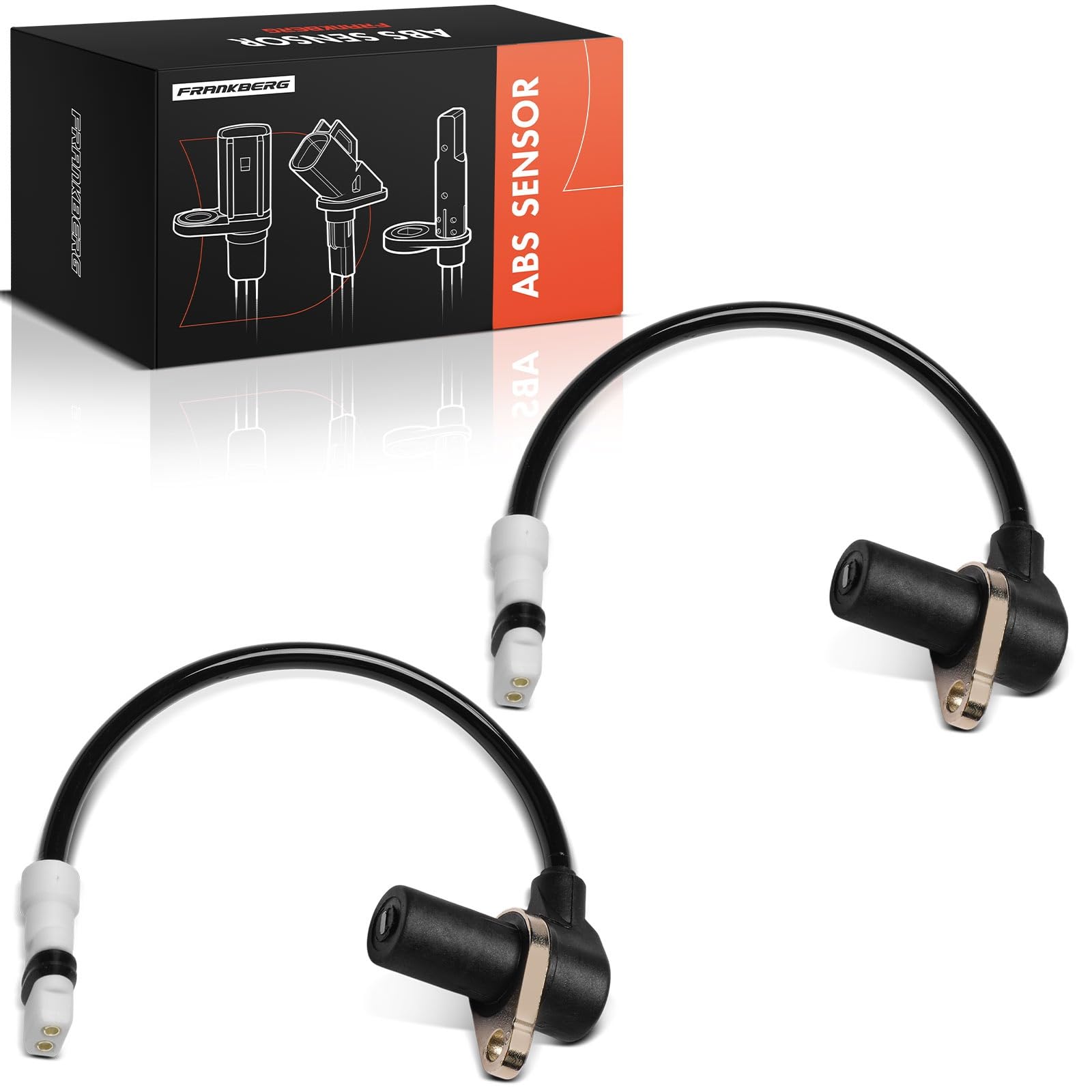 Frankberg 2x Sensore Velocità Ruota Sensore ABS Anteriore SinistrooDiritto Compatibile con 911 993 3.6L 3.8L 1993-1997 911 Cabriolet 993 3.6L 3.8L 1994-1997 911 Targa 993 Replace# 99360640500