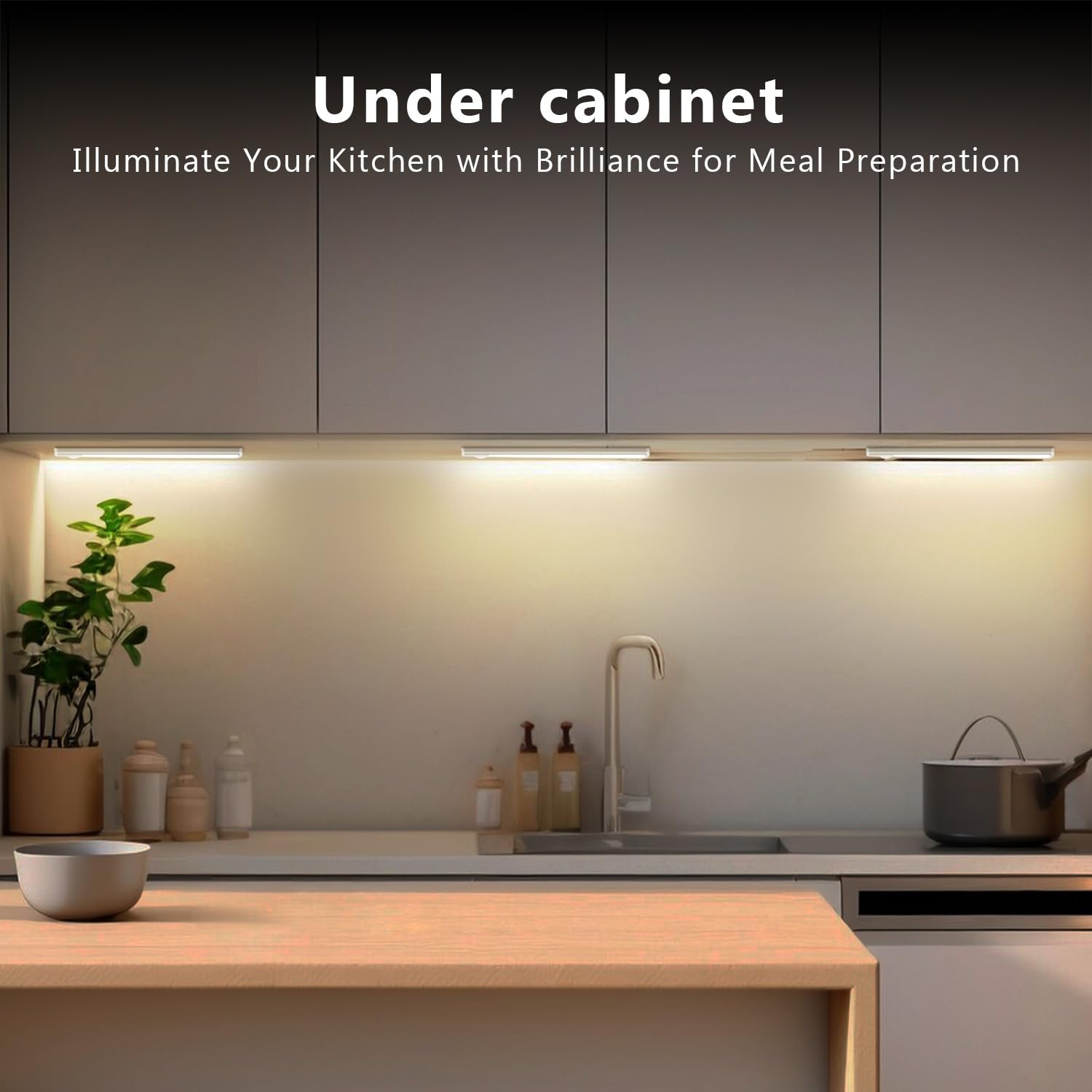 Snapklik.com : DAYBETTER Under Cabinet Lighting 8 Inch Motion Activated ...