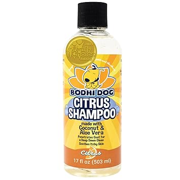 NEW Refreshing Orange Citrus Pet Shampoo | Coconut and Aloe Vera | All Natural Soothing & Moisturizing Dog Puppy and Cat Wash - - 1 Bottle 17oz (503ml)