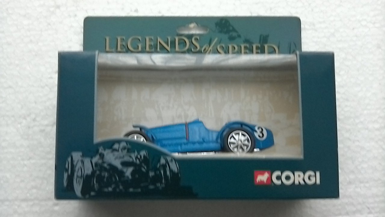 CORGI LEGENDS OF SPEED BLUE RACING CAR 00202
