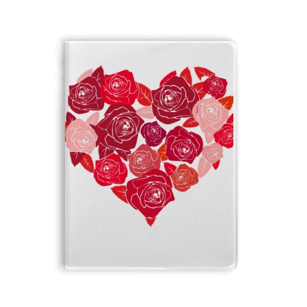 Carnet de notes rose en cœur pour la Saint-Valentin avec sa couverture souple - 4