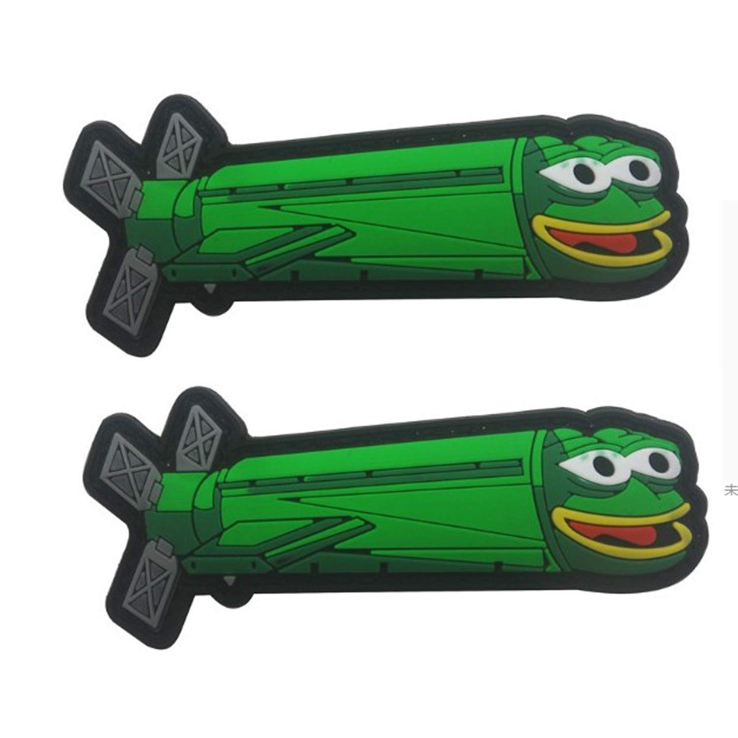 Cartoon Torpedo PVC Rubber 3D Hook&Loop Tactical Morale Patch 3.94