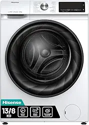 Hisense Lava e Seca, 13kg Lavagem/8kg Secagem, Steam, 13 Programas, Motor Inverter, Painel Touch, Branco WD13X - 220V