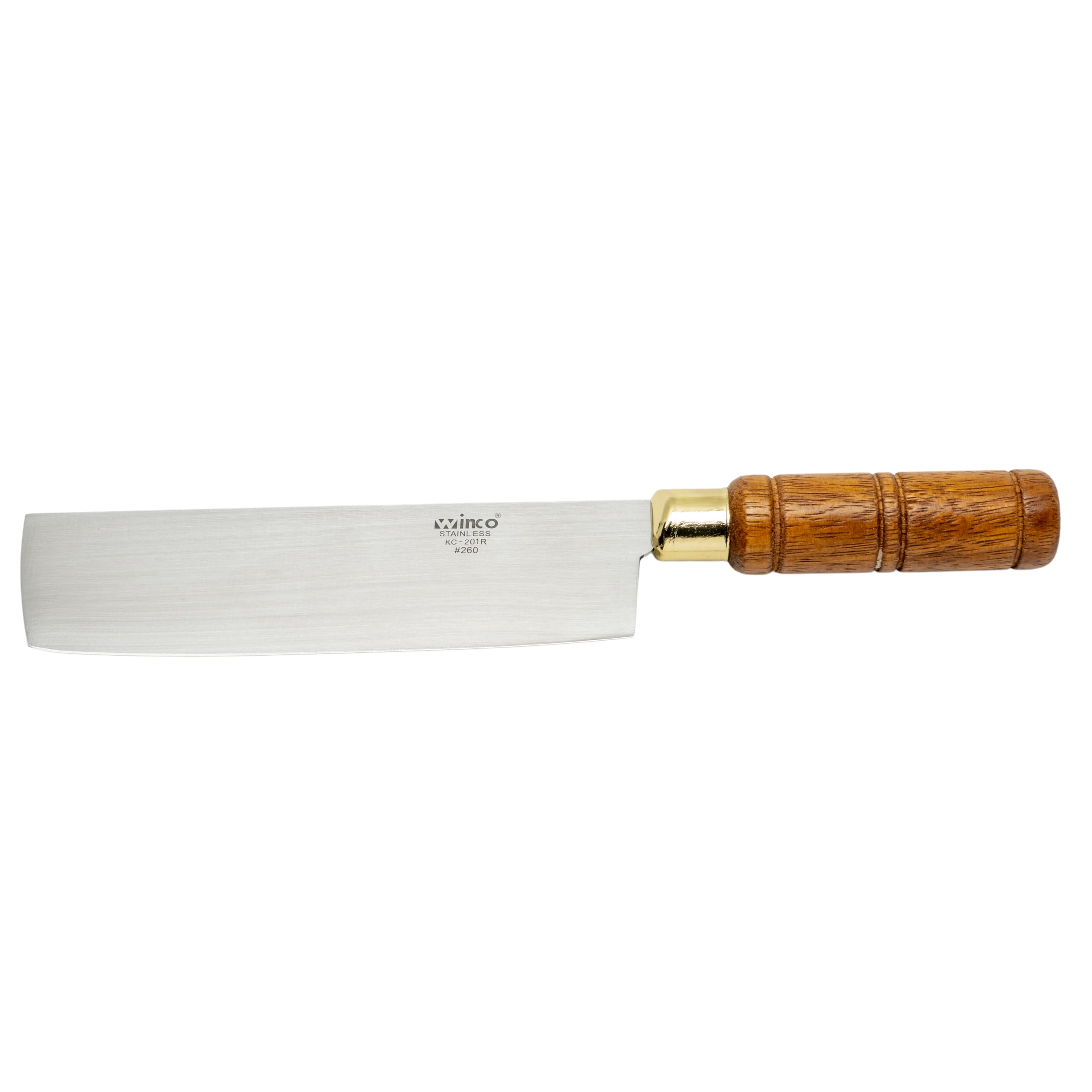 WINCO Blade Chinese Cleaver with Wooden Handle, 2-1/2-Inch