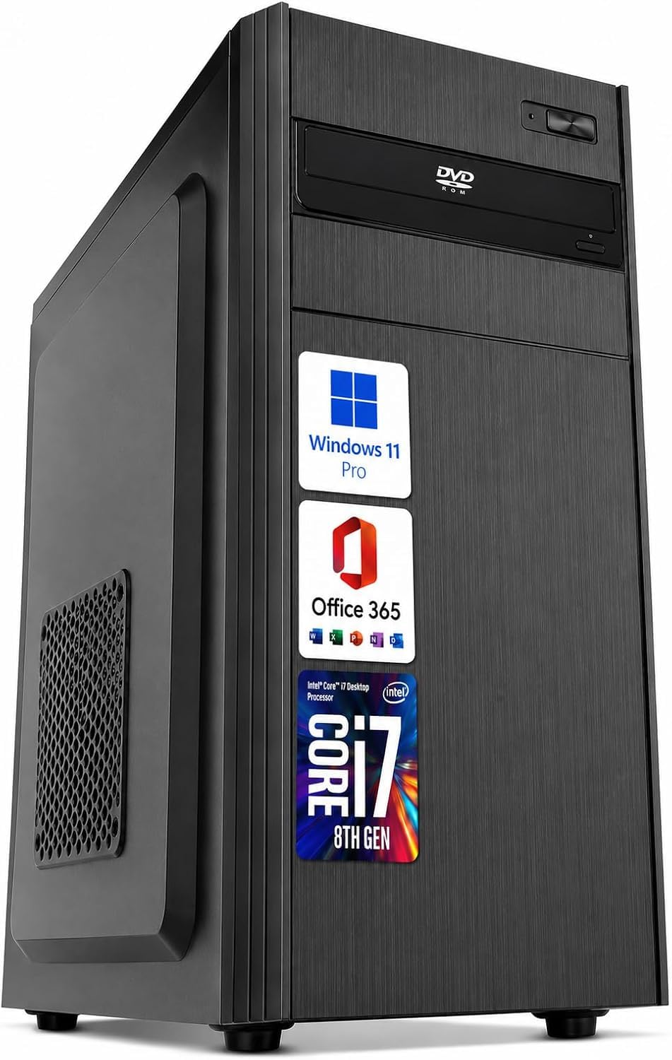 (Germania) PC Fisso Desktop NUOVO • Cpu intel core i7-8700 • 32GB RAM DDR4 • 1Tb SSD nvme • Windows 11 Pro • WiFi • Office 365 • Pronto All'Uso • USB 3.0 • wifi • Professionale per Ufficio