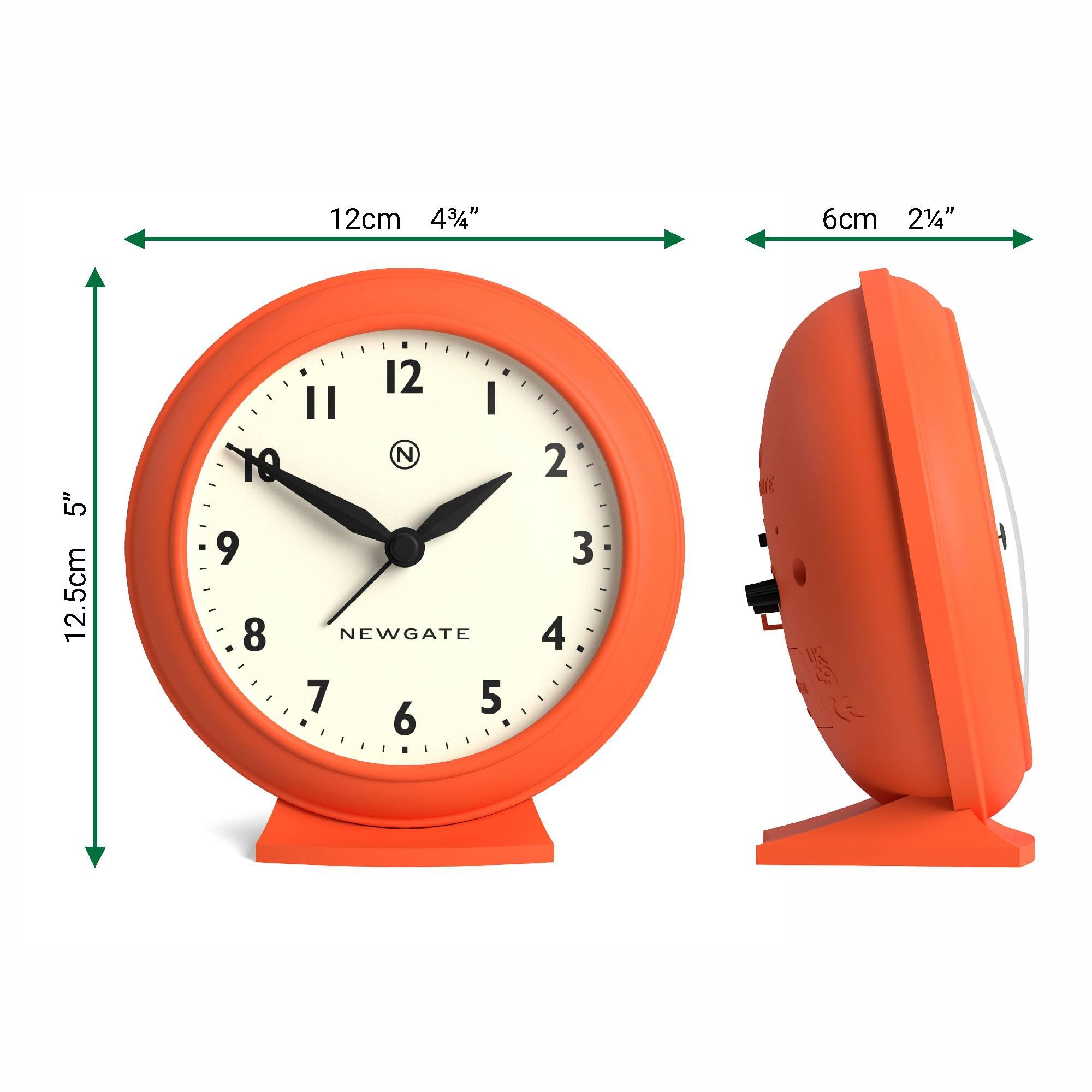 Amazon.com: NEWGATE® Pacific Alarm Clock | Small Retro Alarm
