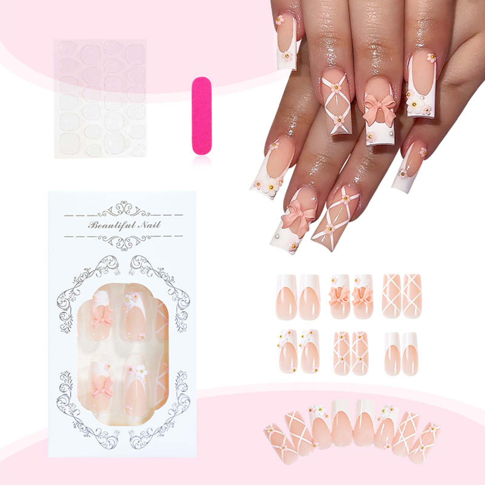 Halloween Bat Press on Nails for DIY Manicure Glossy Purple French Tips 24Pcs Acrylic Medium Almond False Nails Gel Glue on Nails Evil Bats Fake Nails Stick on Nails for Women Girls French Tips Design: Design 13