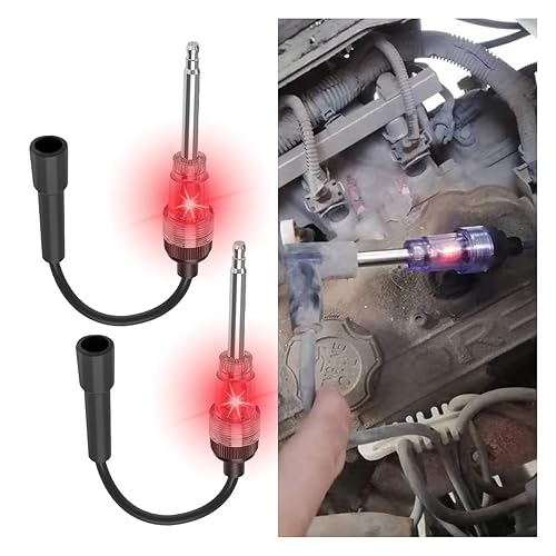 Inline Spark Plug Tester, Straight Boot Ignition Coil Tester Light,
