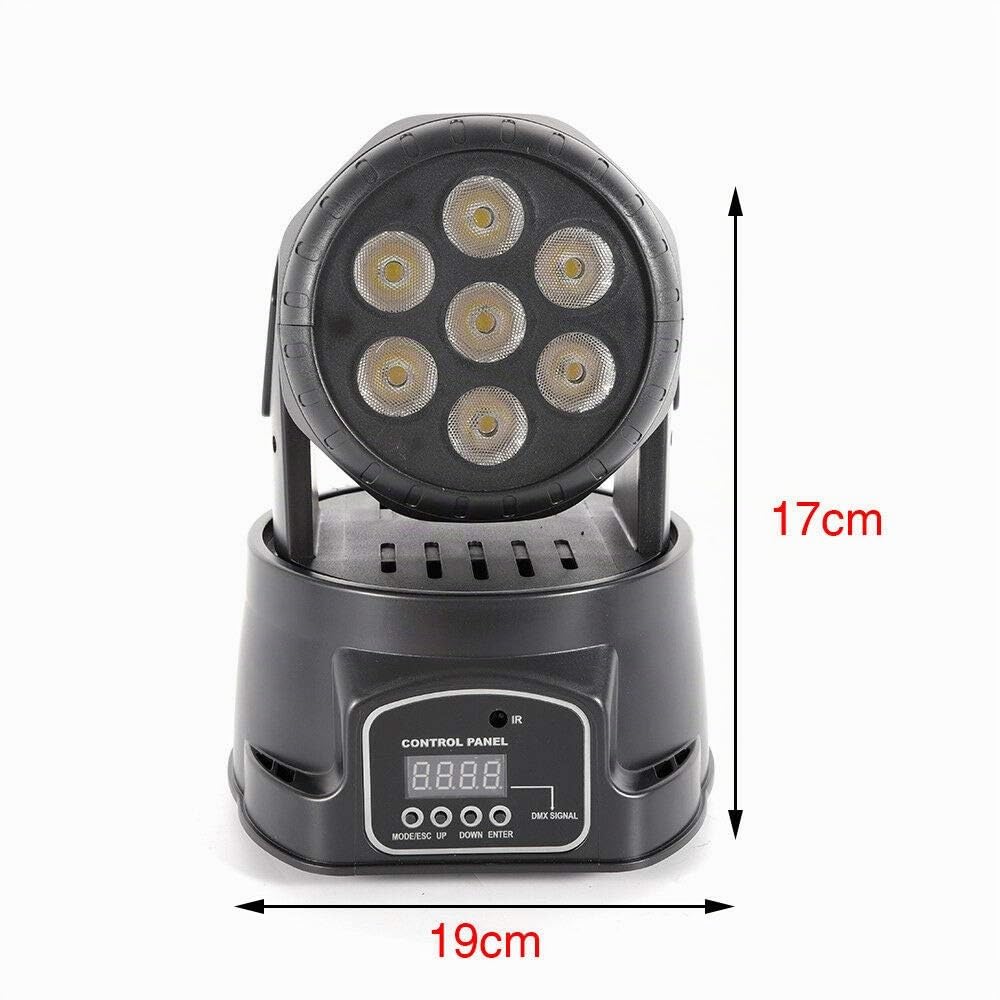 105W LED DMX512 Disco Lumière RGBW (4 en 1) Moving Head Stage Lampe Télécommande Beam Lumière Rotative pour Disco DJ Club Fête Bar Noël Théâtre Mariage