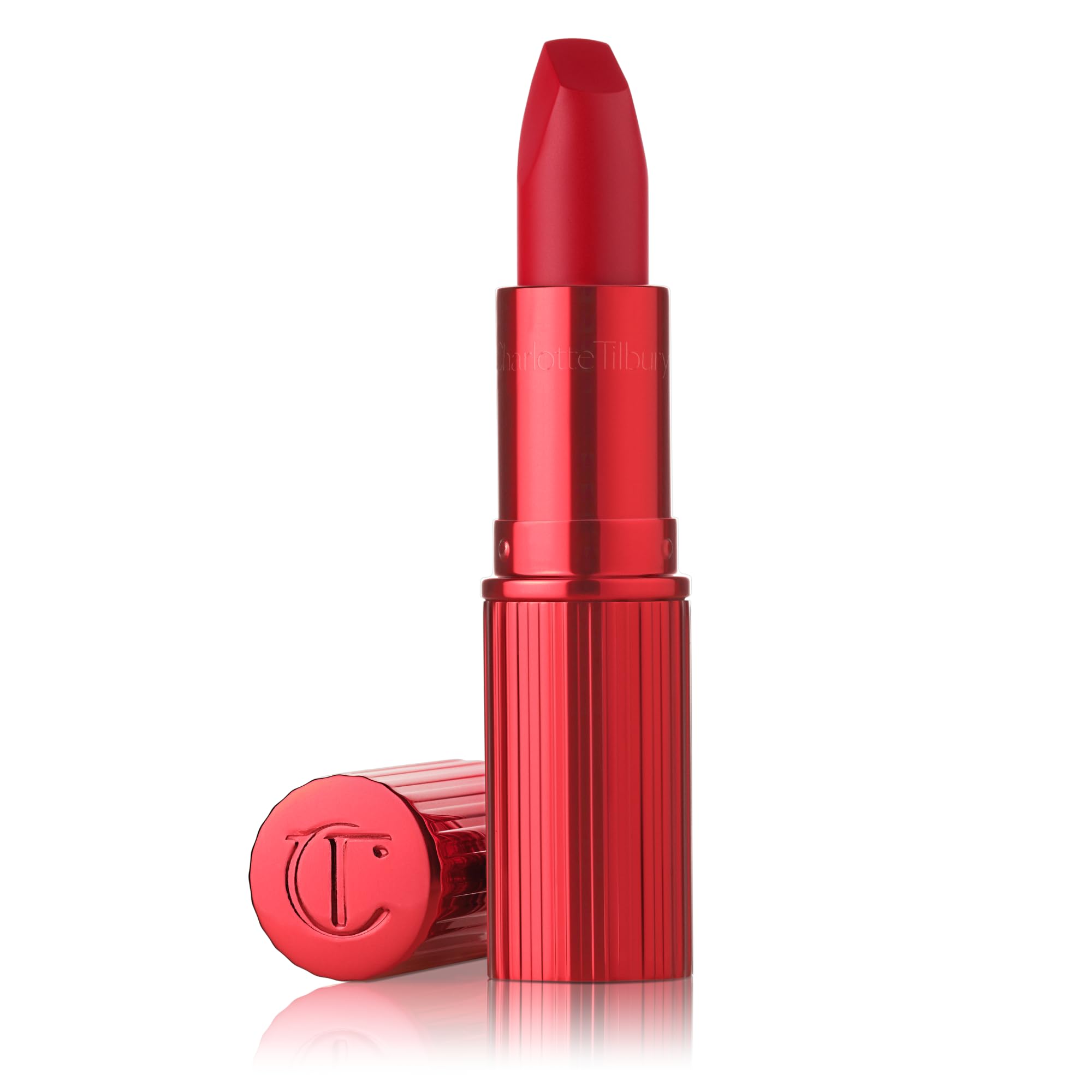 Charlotte Tilbury Matte Revolution Lipstick - Long Lasting, Matte Lipstick with Buildable Color & Lip-Loving Ingredients - Creamy, Easy to Blend Formula: Hollywood Vixen - bright red