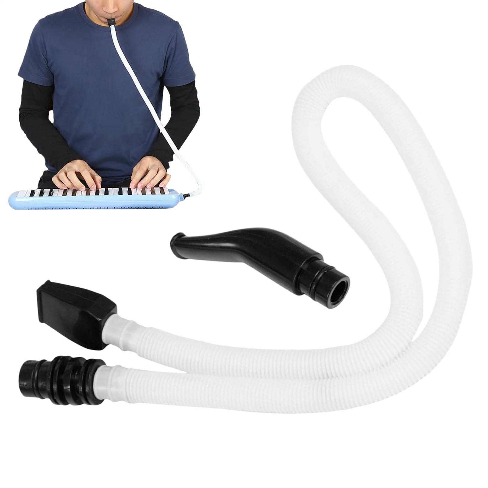 Melodica - Tubo de repuesto para boquilla larga de melódica, accesorios de instrumentos musicales con piezas de repuesto para principiantes, escuela, aula, actividades, viajes, actuaciones al aire