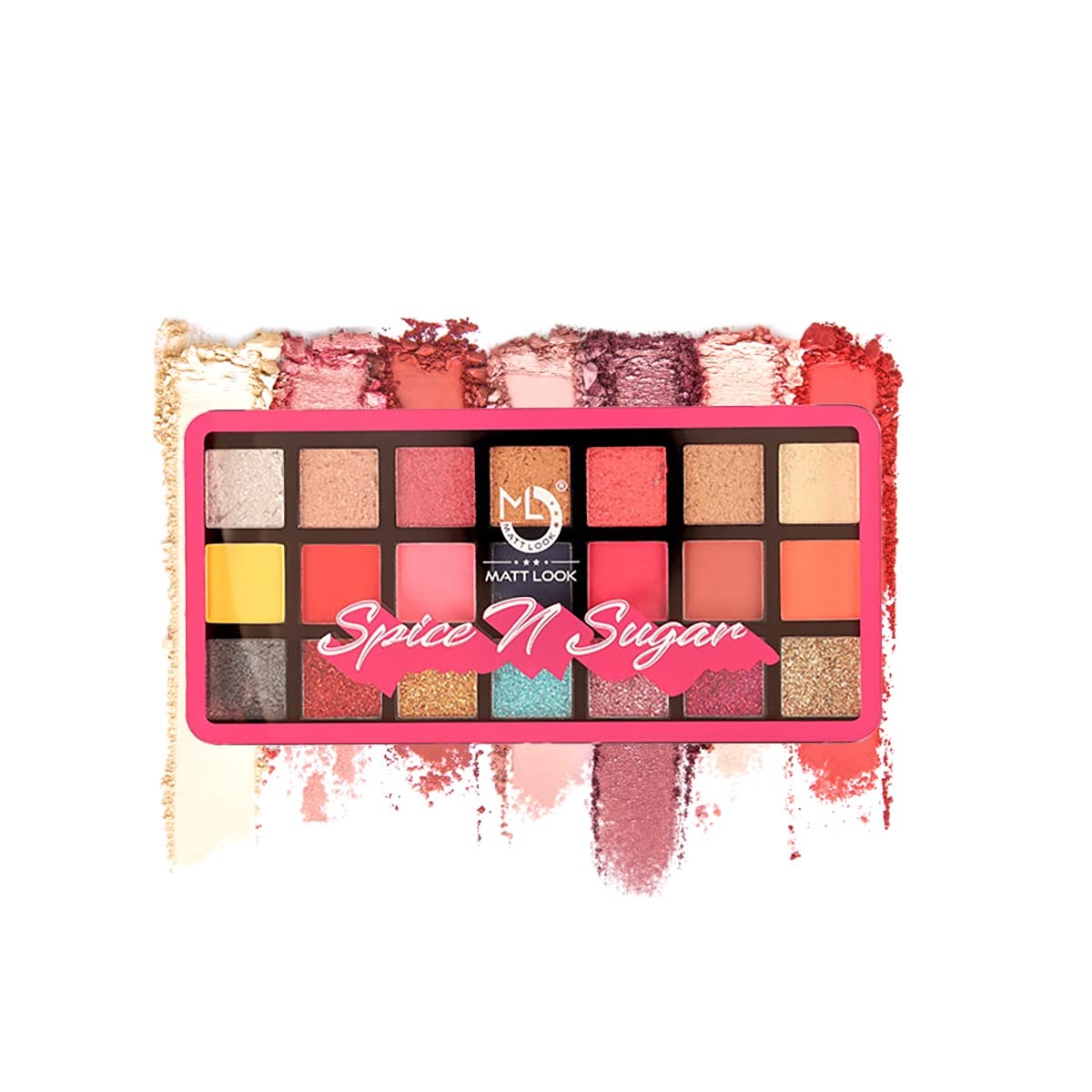 Mattlook Spice N Sugar Ultra Professional Eyeshadow Palette, Multicolour, 21gm