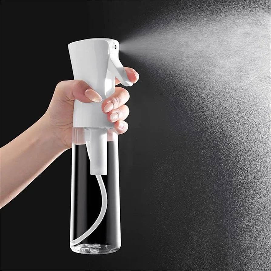 Spray Bottle for Hair (300ml)-Continuous Empty Ultra Fine Plastic Water Mist Sprayer–For Hairstyling, Cleaning, Salons, Plants, Essential Oil Scents & More - Home Sprayer,Multi-Cleaning for Kitchen,-image-43