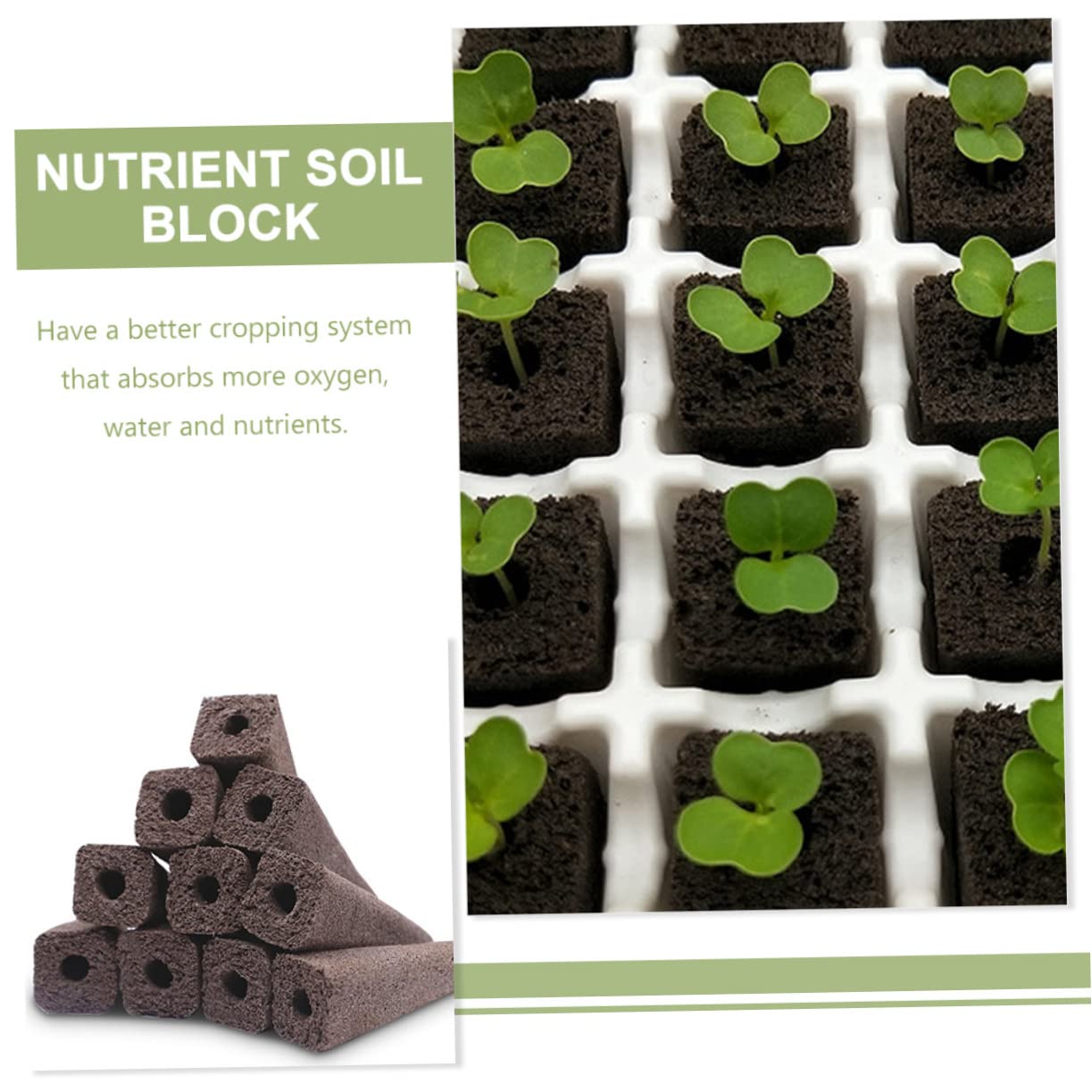 BESPORTBLE 150pièces Bloc De Nutriments pour Cultures sans Sol Accessoires De Jardinage pour