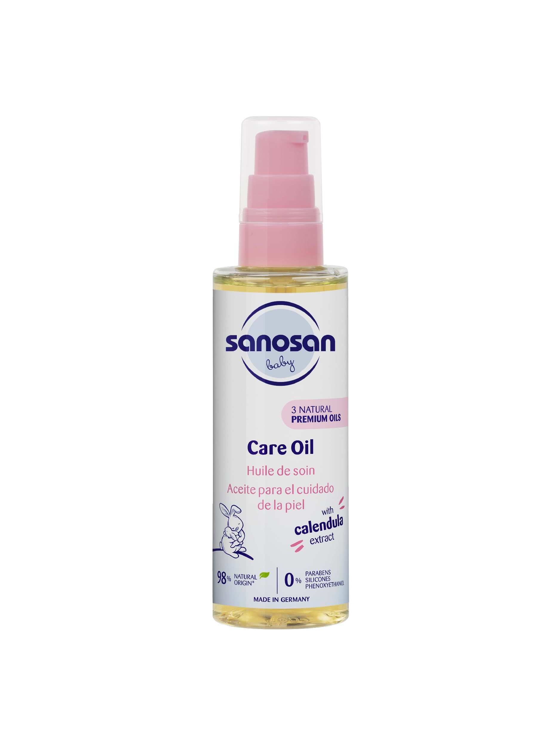 SanosanBaby Care Oil | With Almond Oil, Organic Olive oil & Sunflower Seed Oil | Biodegradable - 100ml