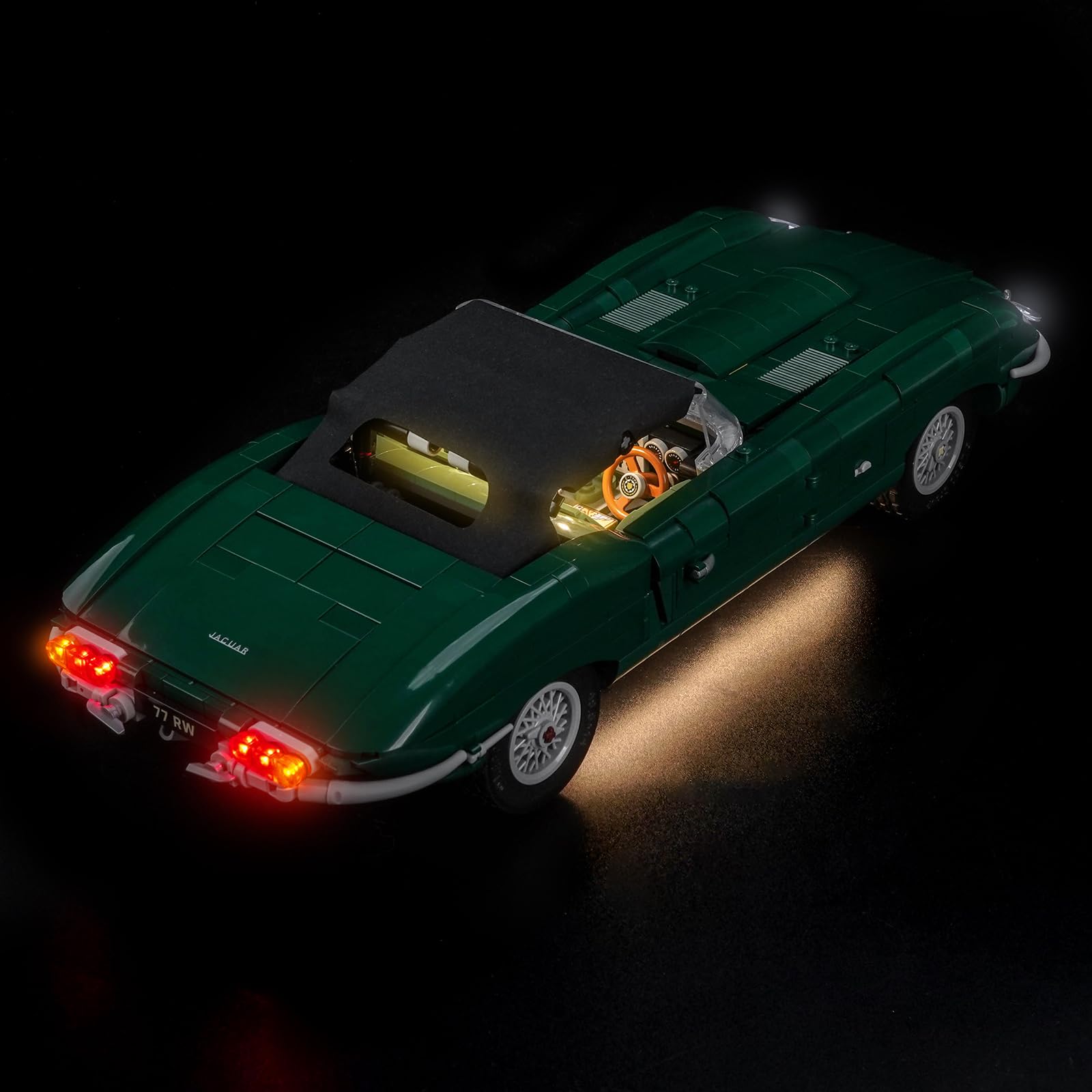 BrickBling Fernbedienung Licht-Kit Kompatibel mit Lego 11381 Jaguar E-Type