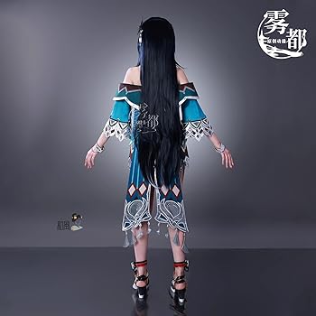 藍硯 コスプレ Mサイズ フルセット 原神 らんやん Monenjoy 原神 らんやん(藍硯) コスプレ衣装 コスチューム