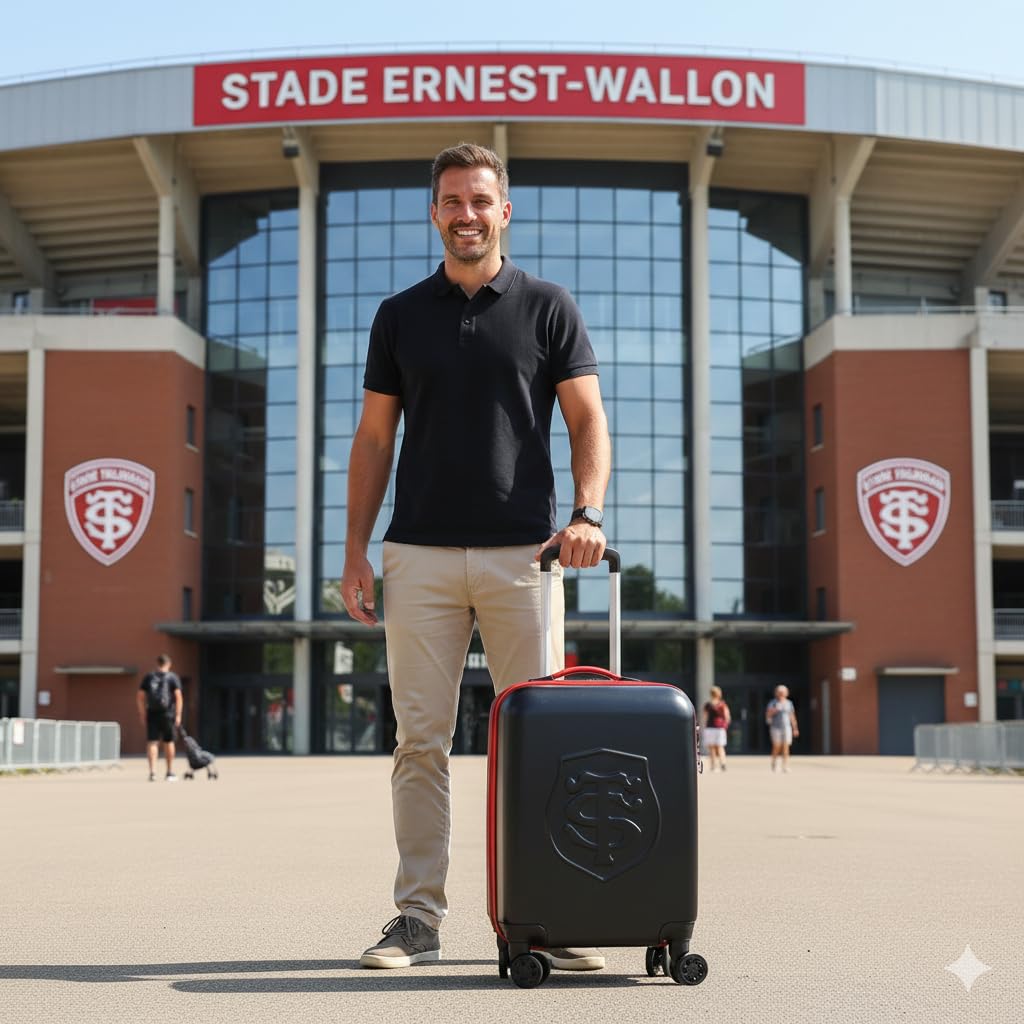 STADE TOULOUSAIN Valise Cabine Toulouse 19 Pouces Collection Officielle Rugby
