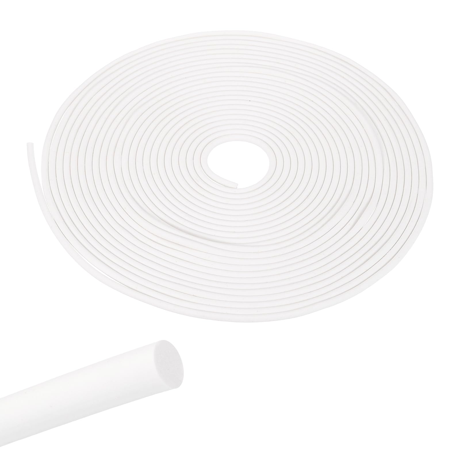 sourcing map 32.8 ft Backer Rod, 4/25 Inch Diameter Foamed Silicone Foam Caulk Saver, Weather Strip Seal for Sealing Concrete Gaps, Expansion Joints, Crack Filling, Doors, Windows, White