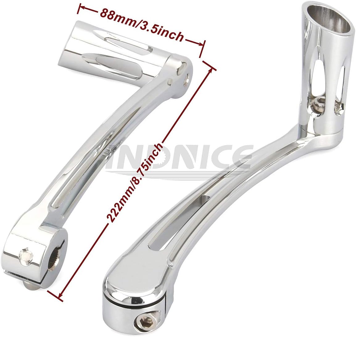 INDNICE Softail Fatboy footboard chromed floorboards + brake lever + Heel Toe Shift Lever + passenger footboards For harley softail 2000-2017