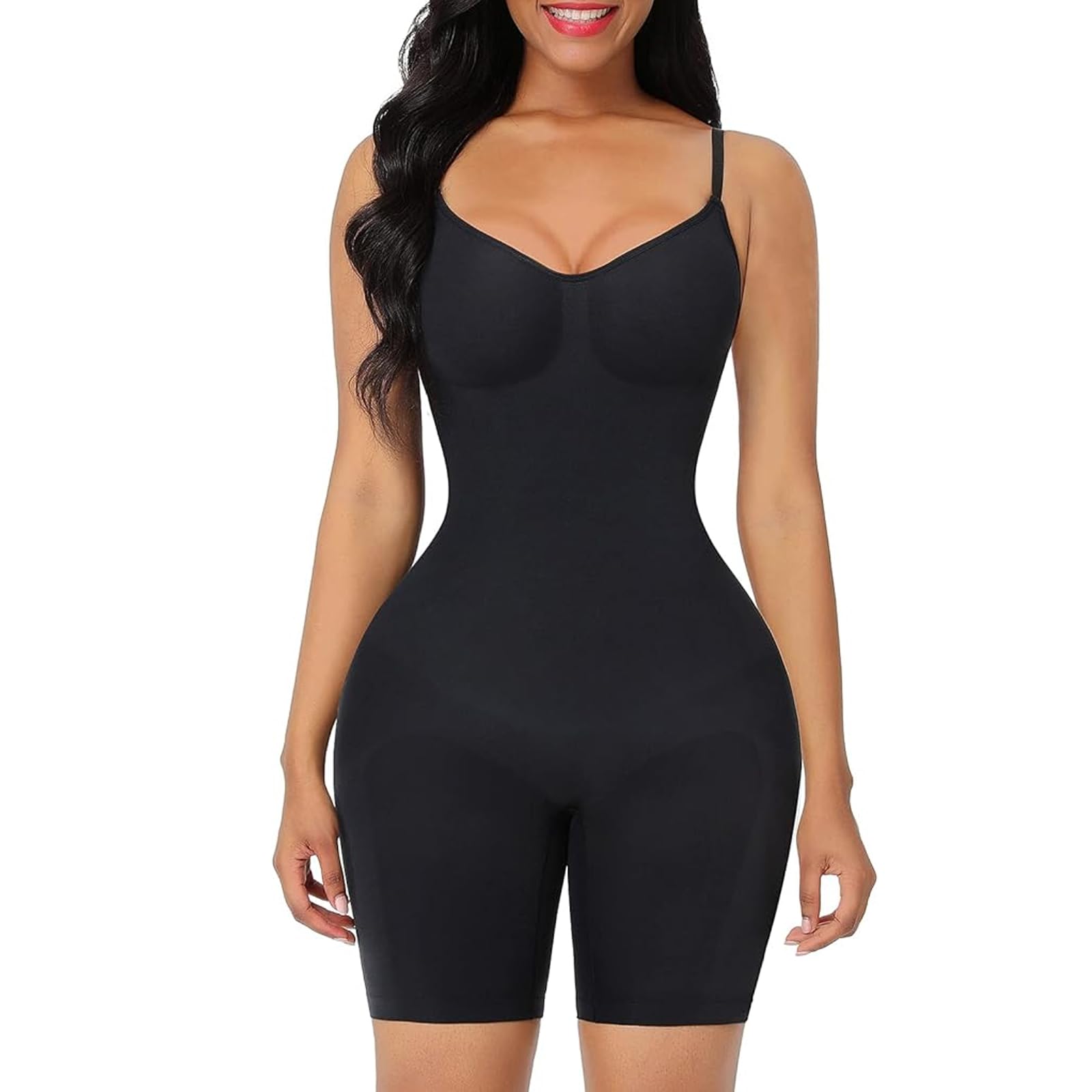 AnnuoYiShapewear，Women's Full-Body Bodysuit Waist Training Bodysuit, Seamless Integrated Clothing Middle Thigh Shaping Device Hip Lifting Device, Suitable For Daily Life And Exercise
