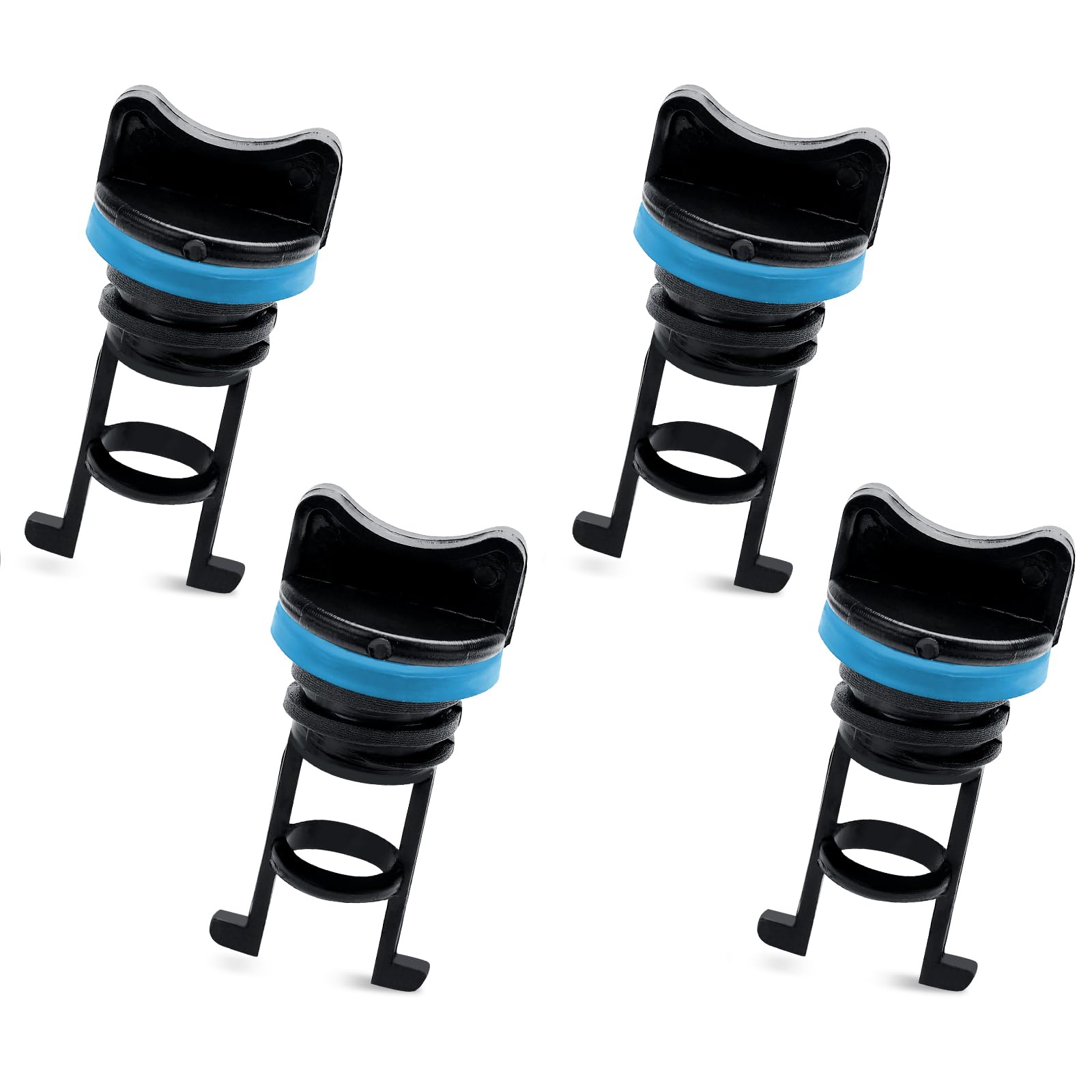 BOXOB 4pcs Kayak Plugs, 2.13x1in Nylon Lifetime Kayak Drain Scupper Plugs with 3/4in Thread Boat Pung Drain Stoppers for Canoe Dinghy Boat (Blue)