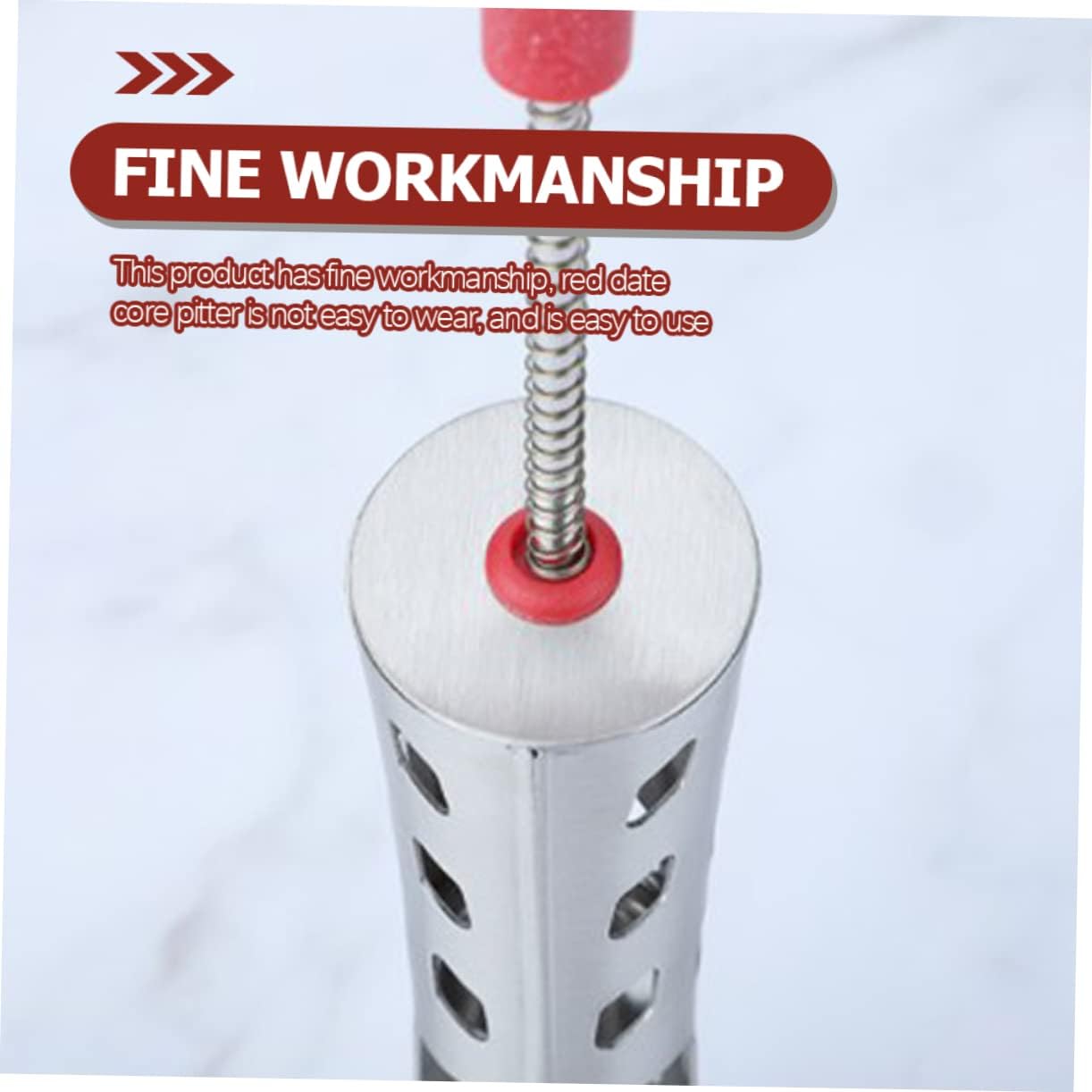 2pcs Red Dates Pit Remover Cherry Seed Remover Tool Portable Kitchen Fruit Pitter