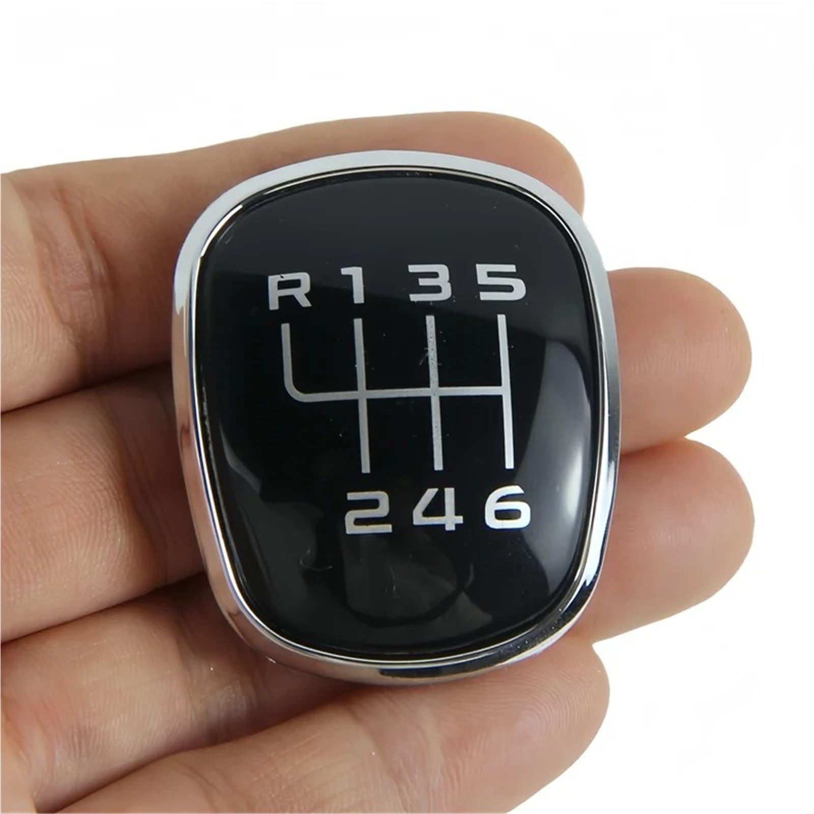 Dufwehr 6 Speed Shifter Knob For Skoda For Octavia For A6 For A7 For A5 Mk2 Glossy Black Gear Shift Knob Speed Number Cover Cap Combi Superb Replacement(6 Speed)
