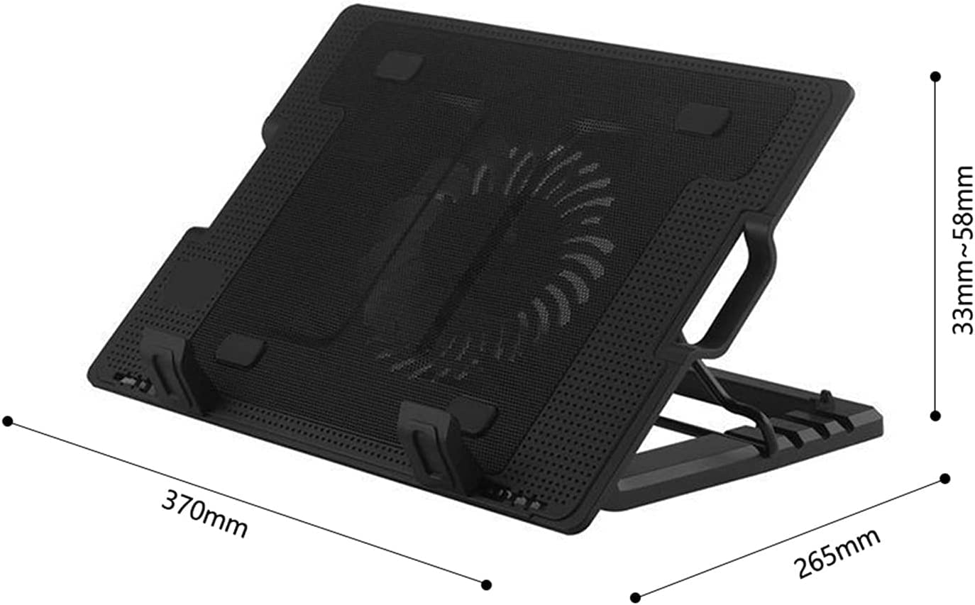 Refroidisseur Pc Portable Support De Radiateur D'ordinateur Réglable pour Portable 2 Ports USB Ultra-Silencieux Moins 15,6 Pouces Ventilateur Rapide