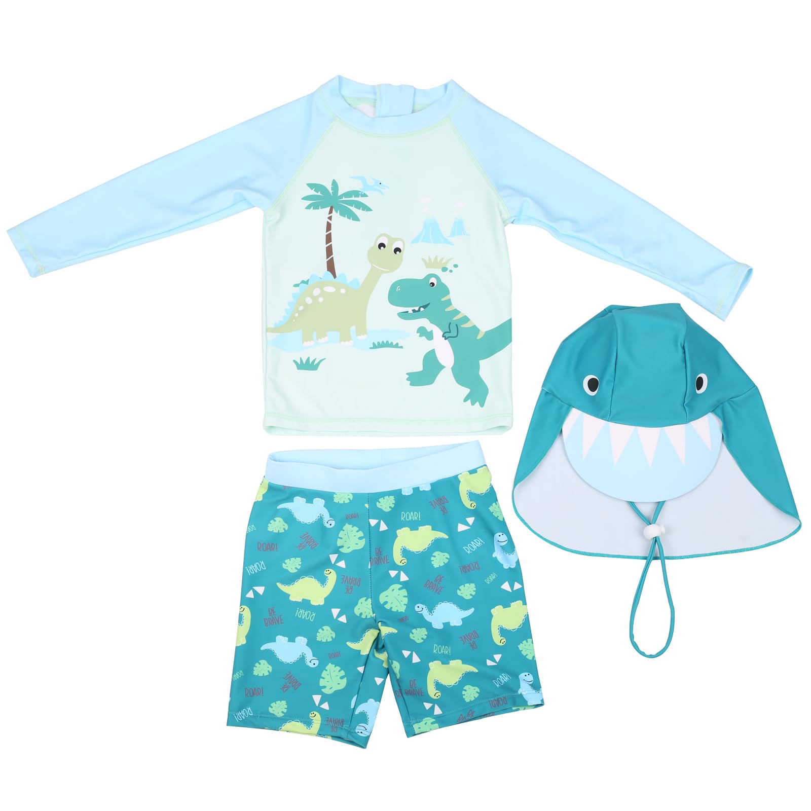 Kinder Jungen Badeanzug Bademode UV Schutzkleidung KinderDinosaurier UV Kleidung Kinder