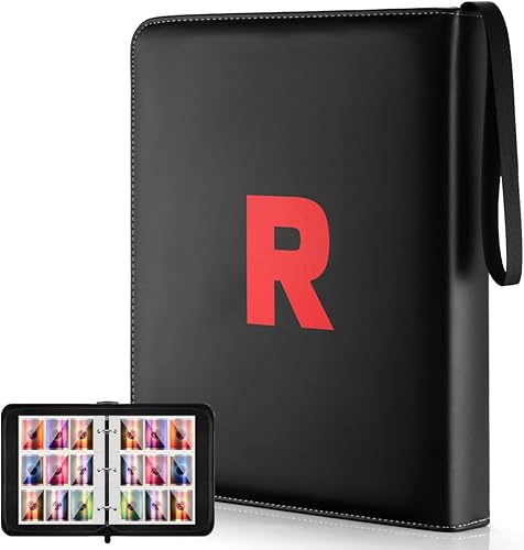 JoyHood Carpeta de tarjetas para tarjetas PM, capacidad para 900 tarjetas, soporte para tarjetas coleccionables con mangas, álbum de tarjetas de