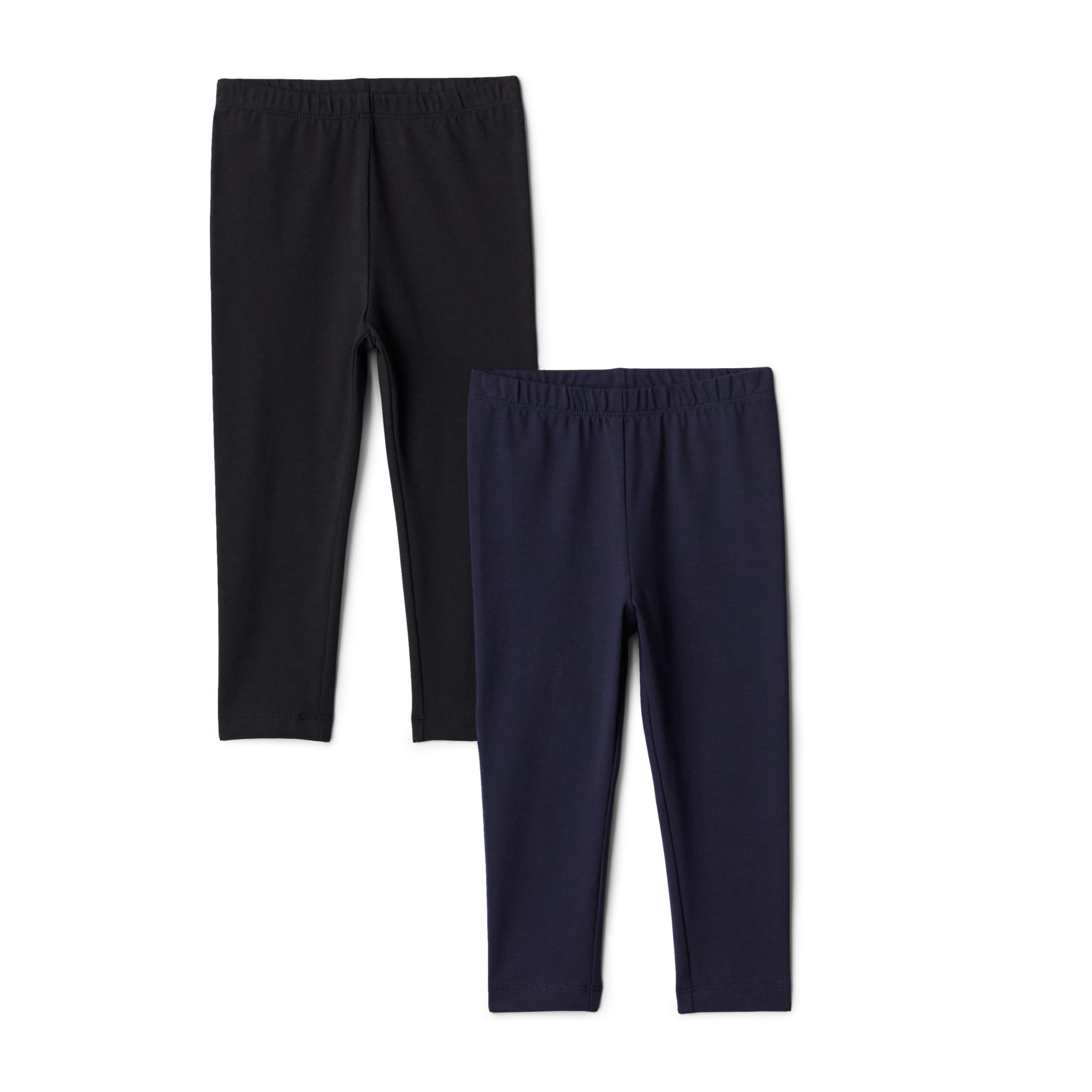 Amazon Essentials Girls' Girls Leggings 2 Pack, Navy, 7-8 Years
