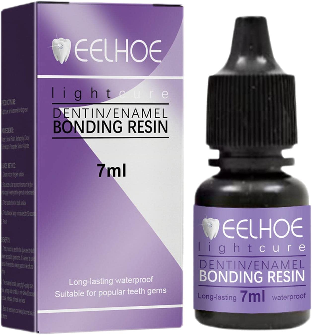 DUHANXI Professional Tooth Gem Glue - 7ml Curing Rhinestones Glue for Gemstone Teeth Decoration - DIY Tooth Jewelry Gems, Trendy Smile Jewel's Setter