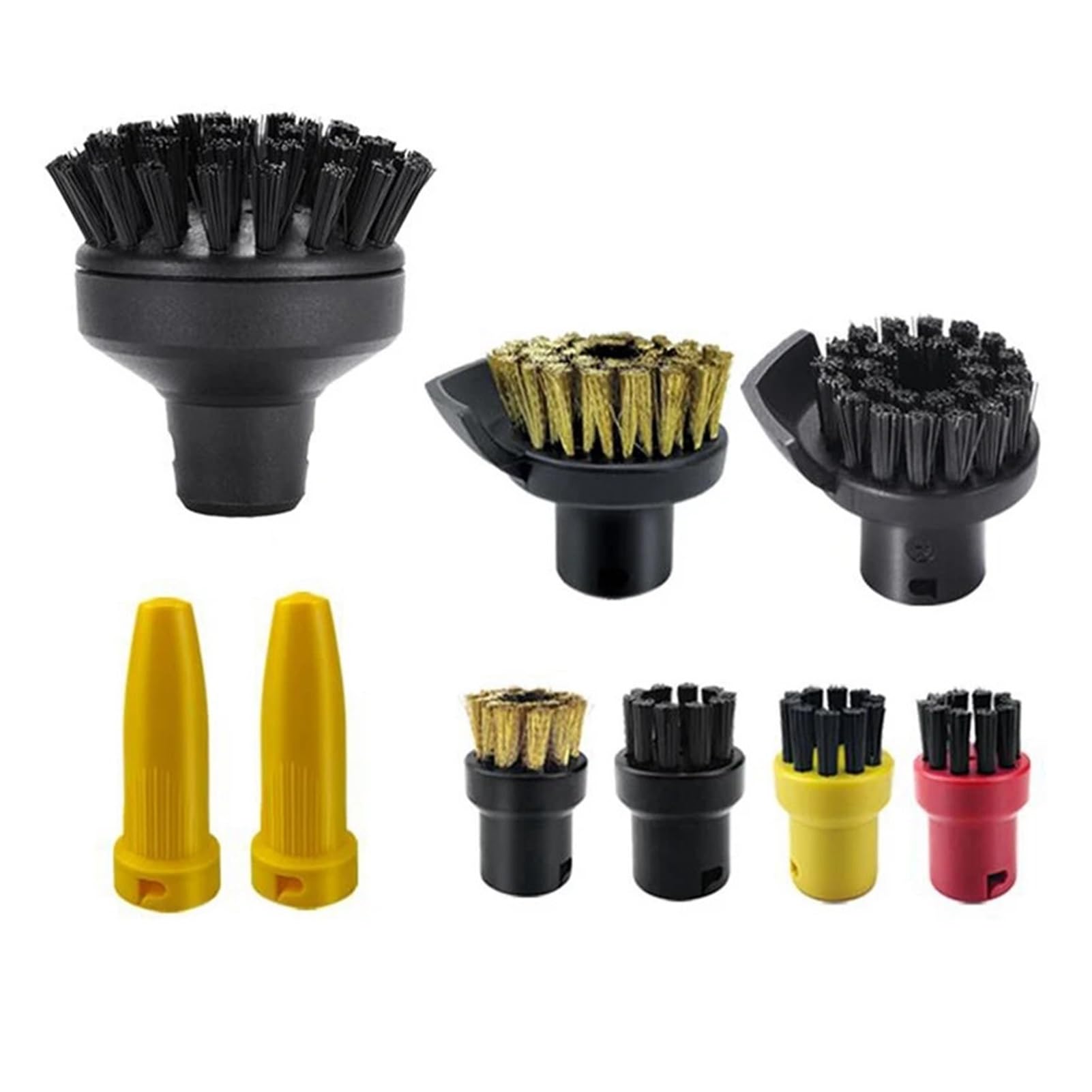 Compatible avec Les Accessoires de Nettoyeur à Vapeur portatif Karcher SC3 SC1 SC2, buse puissante SC4 SC5, tête de Brosse SC7 CTK10, Brosse Ronde