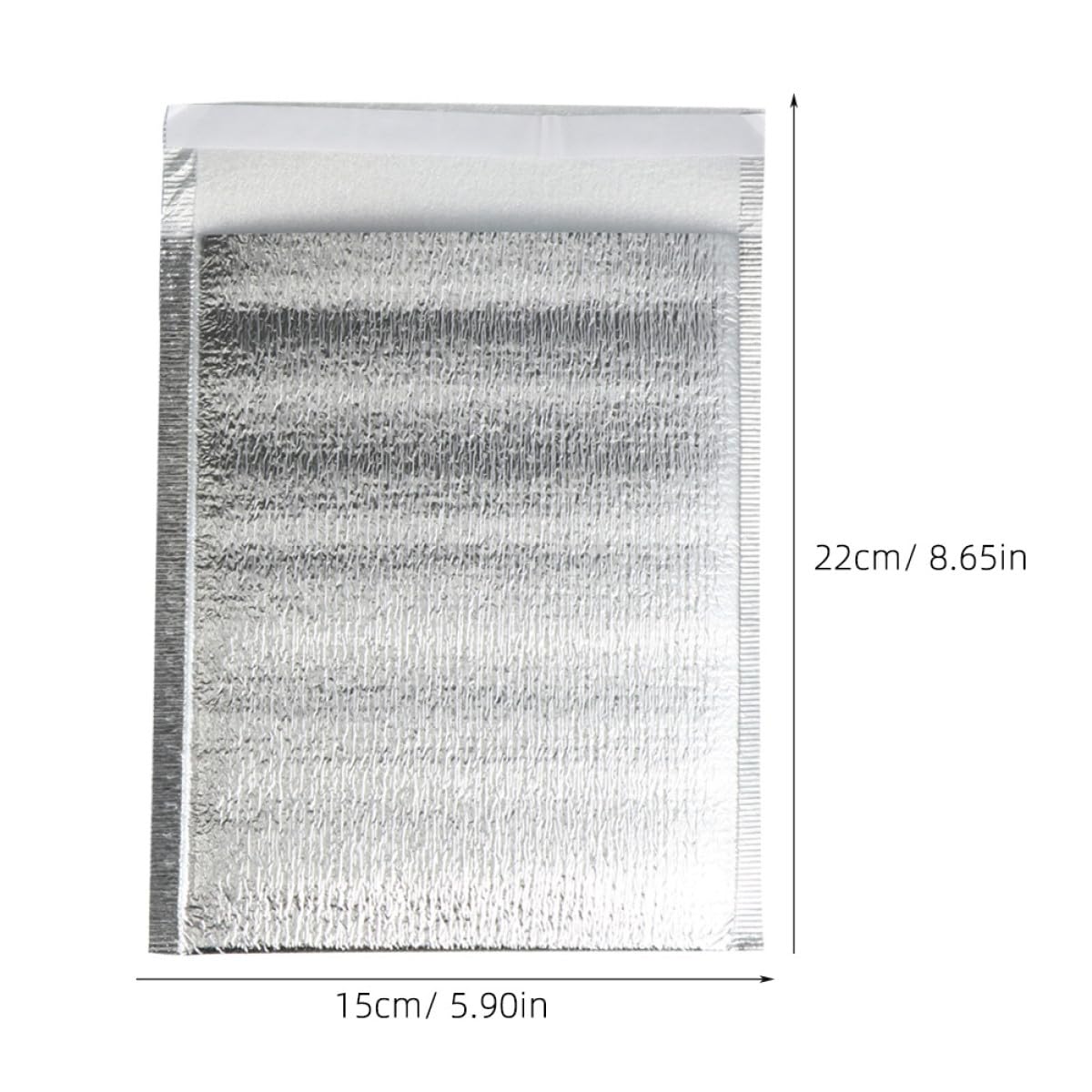 GALPADA Lot de 100 Paquet Isothermes Épais en Aluminium 15x22 4 Cm, Pochettes Thermiques Isolantes Pratiques pour Aliments Frais Et Chauds, Paquet Alimentaire Portable pour Usage Ménager Et Extérieur